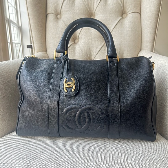 CHANEL Handbags - Authentic Vintage Chanel Caviar Boston bag